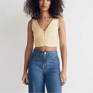 🔥NWT🔥 Linen Gwen Crop Vest Top